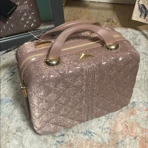 Pink and Gold makeup travel case